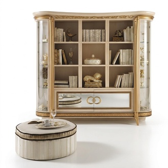 Büro Bücherschrank Aktenschrank Luxus Möbel Stil Antik Schrank arredoclassic
