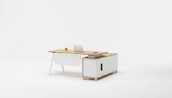 Büro Tisch Ecke Schreibtisch Bürotisch Arbeitstisch Weiß Holz Moderne