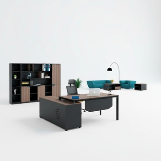Büromöbel Büro Tisch Ecke Schreibtisch Bürotisch Arbeitstisch Schwarz