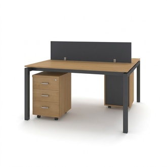 Büromöbel Set Zweier Schreibtisch Arbeitszimmer Tische Möbel Tisch