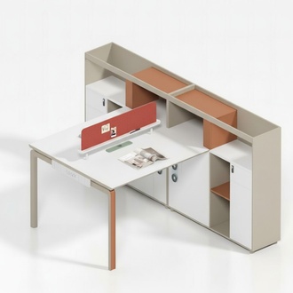 Bürotisch für 2 Personen Arbeitsplatz Schreibtisch Moderne Büroeinrichtung