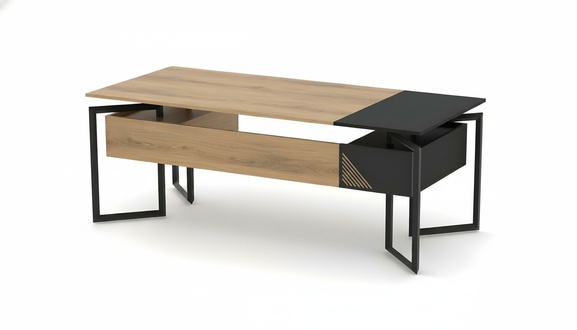 Bürotisch Schreibtisch Arbeitstisch Tisch 2 Schubladen Arbeitszimmer