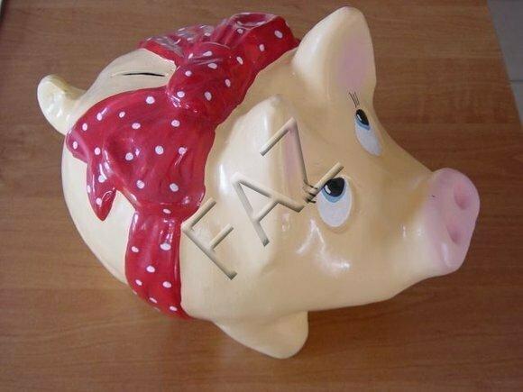 Design Sparschwein Figur Garten Statue Skulptur Figuren Skulpturen Deko