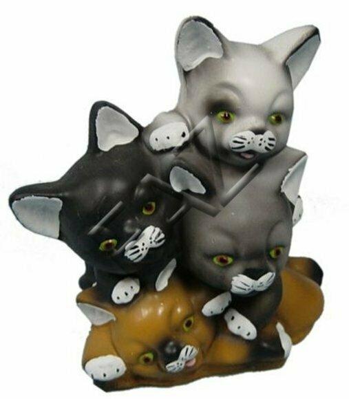 Design Katzen Figur Garten Statue Skulptur Figuren Skulpturen Dekoration