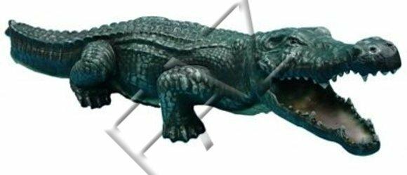 Design Krokodil Figur Statue Skulptur Figuren Skulpturen Garten Dekoration