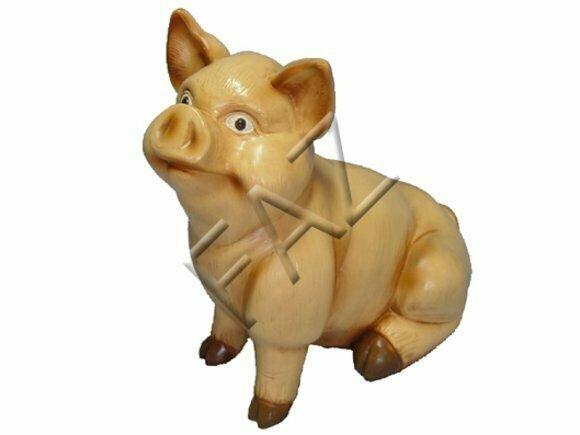 Design Schwein Figur Garten Statue Skulptur Figuren Skulpturen Dekoration