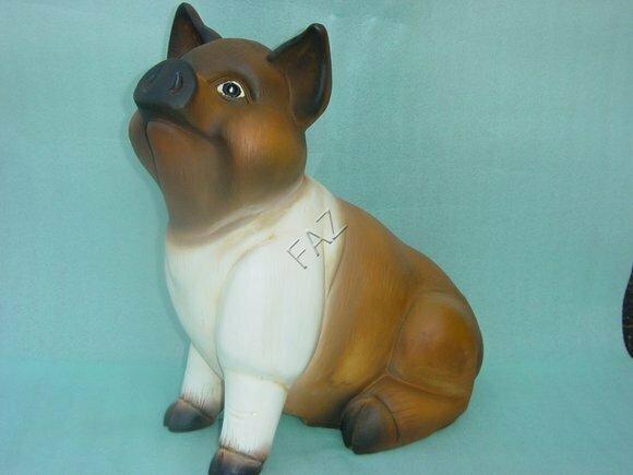 Design Schwein Figur Garten Statue Skulptur Figuren Skulpturen Dekoration