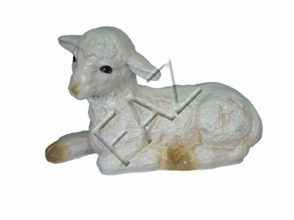 Design Schaf liegend Figur Garten Statue Skulptur Figuren Skulpturen