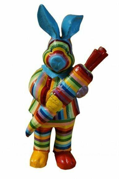 Design Hase Figur Garten Statue Skulptur Figuren Skulpturen Dekoration