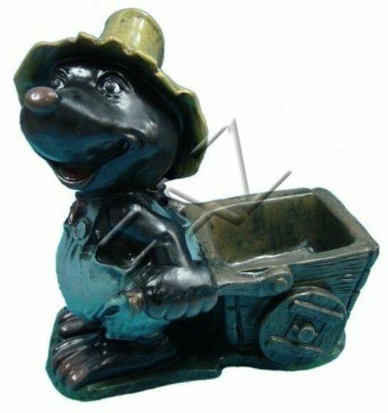 Design Maulwurf Vase Design Skulptur Statue Statuen Figuren Dekoration