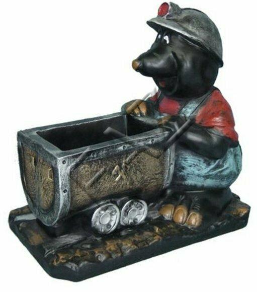 Design Maulwurf Vase Design Figur Statue Statuen Figuren Dekoration Neu