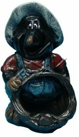Design Vase Maulwurf Design Skulptur Figur Statue Statuen Figuren