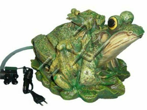 Teich Wasser Süicker Frosch Figur Garten Statue Skulptur Figuren Skulpturen