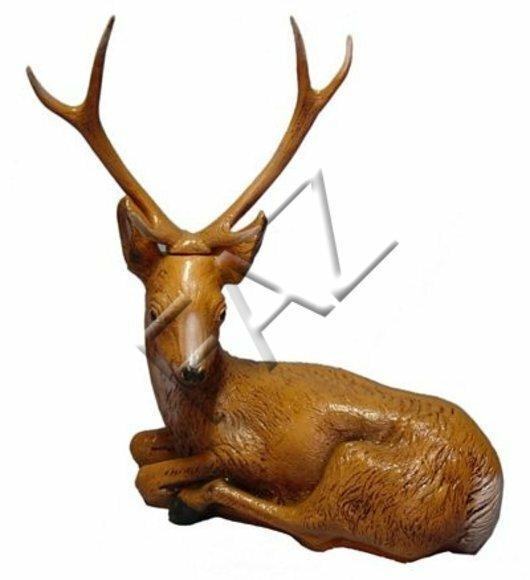 Statuen Hirsch Figur Garten Statue Skulptur Figuren Skulpturen Dekoration