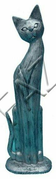 Design Katze Figur Garten Statue Skulptur Figuren Skulpturen Dekoration