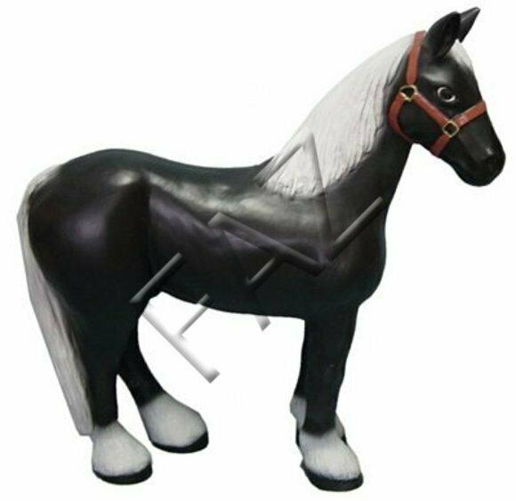 Design Pferd Figur Garten Statue Skulptur Figuren Skulpturen Dekoration