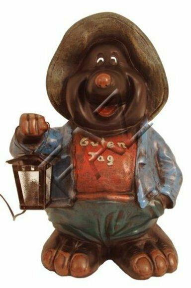 Design Maulwurf Lampe Figur Garten Statue Skulptur Figuren Skulpturen