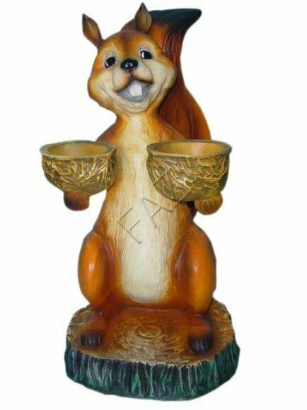 Design Eichhörnchen Figur Garten Statue Skulptur Figuren Skulpturen Deko