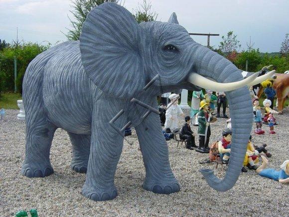 Design Elefant Figur Statue Skulptur Figuren Skulpturen Garten Deko