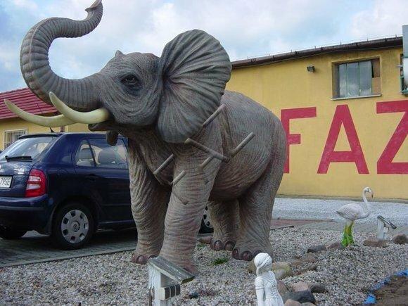 Große Elefant Figur Statue Skulptur Figuren Skulpturen Garten Dekoration