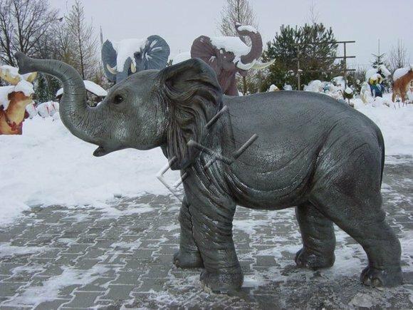 Design Elefant klein Figur Statue Skulptur Figuren Skulpturen Garten Deko