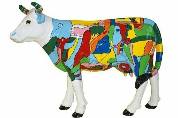 Design Kuh Figur Statue Skulptur Figuren Skulpturen Dekoration Deko Rind
