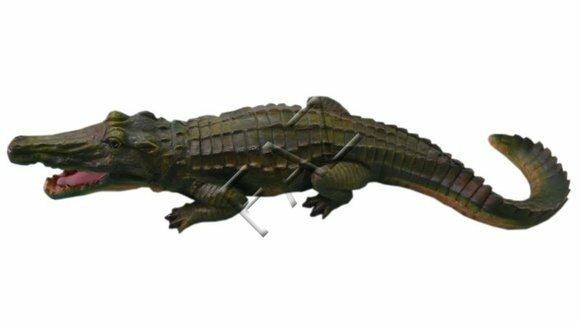 Design Krokodil Figur Statue Skulptur Figuren Skulpturen Garten Dekoration