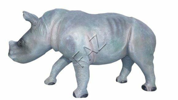 Design Nilpferd Afrika Statue Skulptur Figuren Skulpturen Garten Zoo
