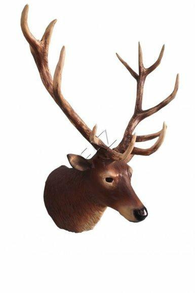 Design Kopf Hirsch Figur Statue Skulptur Figuren Skulpturen Garten Dekoration