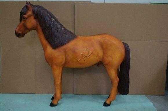 Design Pferd Figur Garden Statue Skulptur Figuren Skulpturen Dekoration