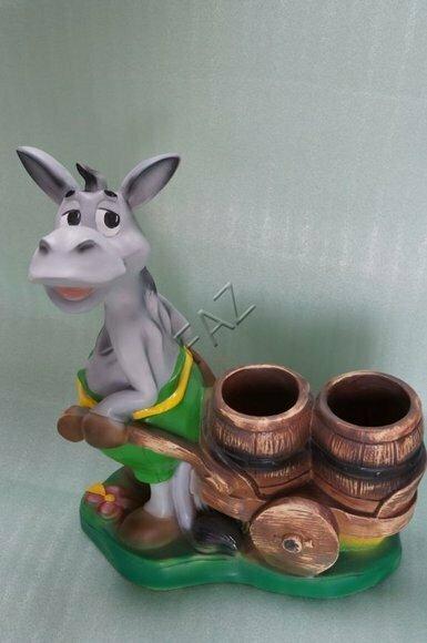 Design Vase Esel Skulptur Statue Statuen Figuren Garten Figur Skulpturen