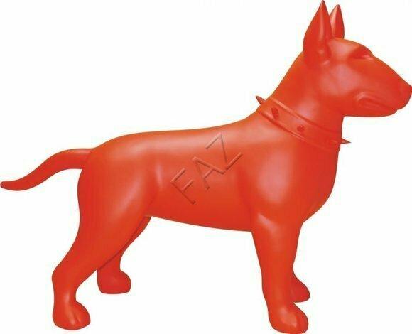 Hund Figur Statue Skulptur Figuren Skulpturen Deko Pitbull Terrier Abstrakt