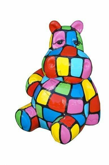Figur Nilpferd Statue Skulptur Figuren Skulpturen Dekoration Deko Abstrakt