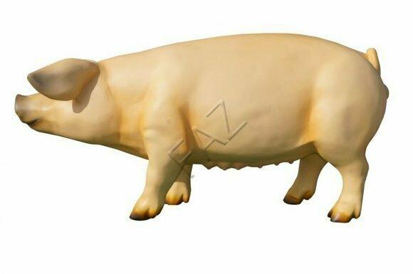 Design Schwein Figur Garten Statue Skulptur Figuren Skulpturen Dekoration