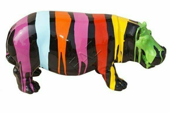 Design Nilpferd Figur Statue Skulptur Figuren Skulpturen Dekoration Deko
