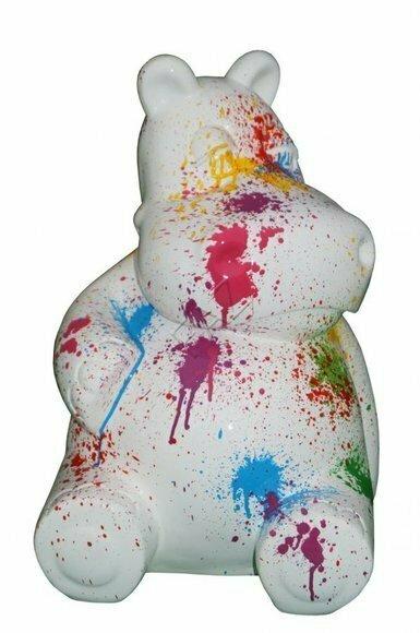Design Nilpferd Figur Statue Skulptur Figuren Skulpturen Dekoration Deko