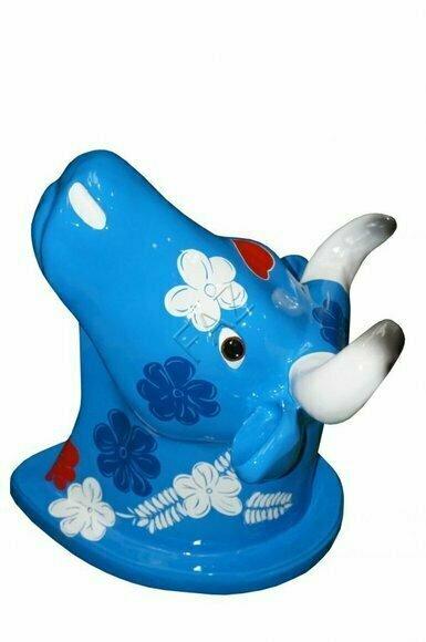 Design Kuh Kopf Figur Statue Skulptur Figuren Skulpturen Dekoration Deko