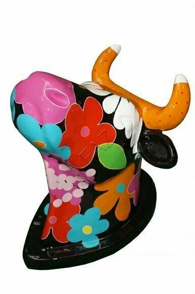 Design Kuh Figur Statue Skulptur Figuren Skulpturen Dekoration Deko