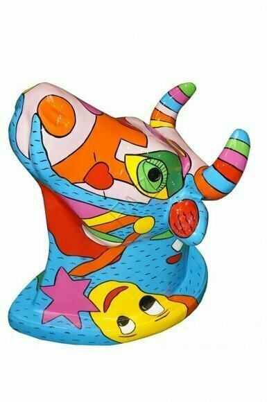 Design Kuh Figur Statue Skulptur Figuren Skulpturen Dekoration Deko Neu