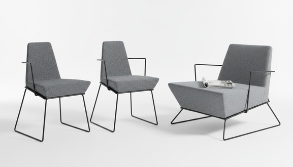 Chaiselongue Lounge 2x Stühle Sitzlounge Lounge-Sofa Loungemöbel Relaxbank