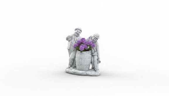 Charlie Chaplin Blumenkübel Pflanz Kübel Dekoration Figur Blumentöpfe