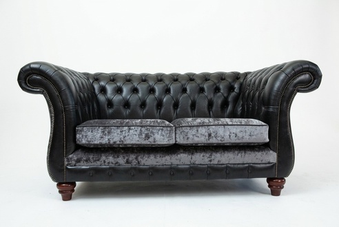 Chesterfield 2 Sitzer Klassische Luxus Barock Rokoko Couch Sofa