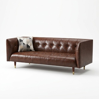Chesterfield 3 Sitzer Sofa Ledersofa Couch Polster Sitz Garnitur 3er