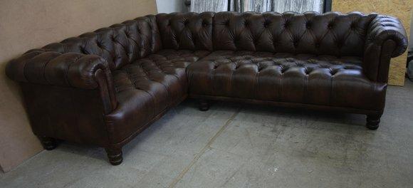 Design Chesterfield Ecksofa Eckcouch Loungesofa Couch Sofa
