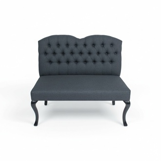 Chesterfield Bank Textil Sitz Bänke Restaurant Stoff Laden Sofa Leder Couch