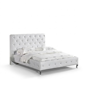 Chesterfield Bett Design Schlafzimmer Englisches Betten 140x200cm Textil