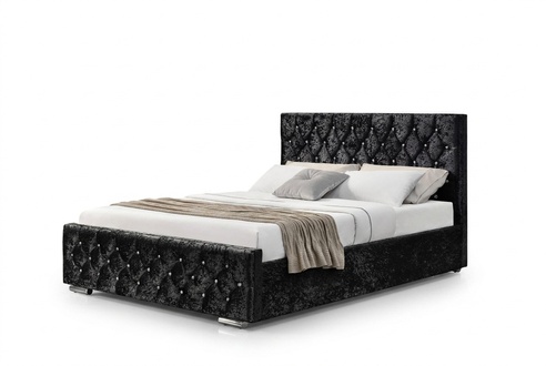 Chesterfield Bett Design Schlafzimmer Englisches Betten 140x200cm Textil