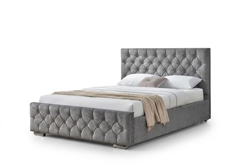 Chesterfield Bett Design Schlafzimmer Englisches Betten 160x200cm Textil