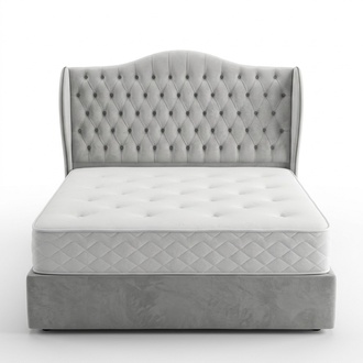 Chesterfield Bett Design Schlafzimmer Englisches Betten 180x200cm Textil