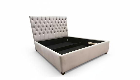 Chesterfield Bett Polster Design Luxus Doppel Hotel Betten Gold Luxus Hotel Neu